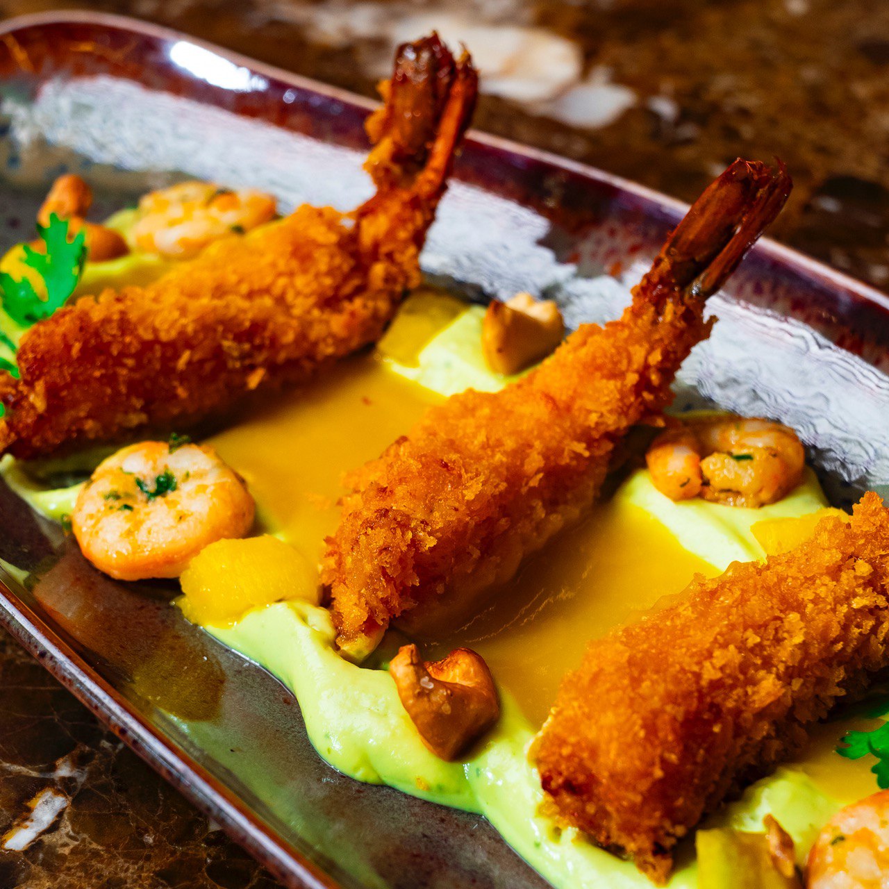 Gambas tempura à la thaï