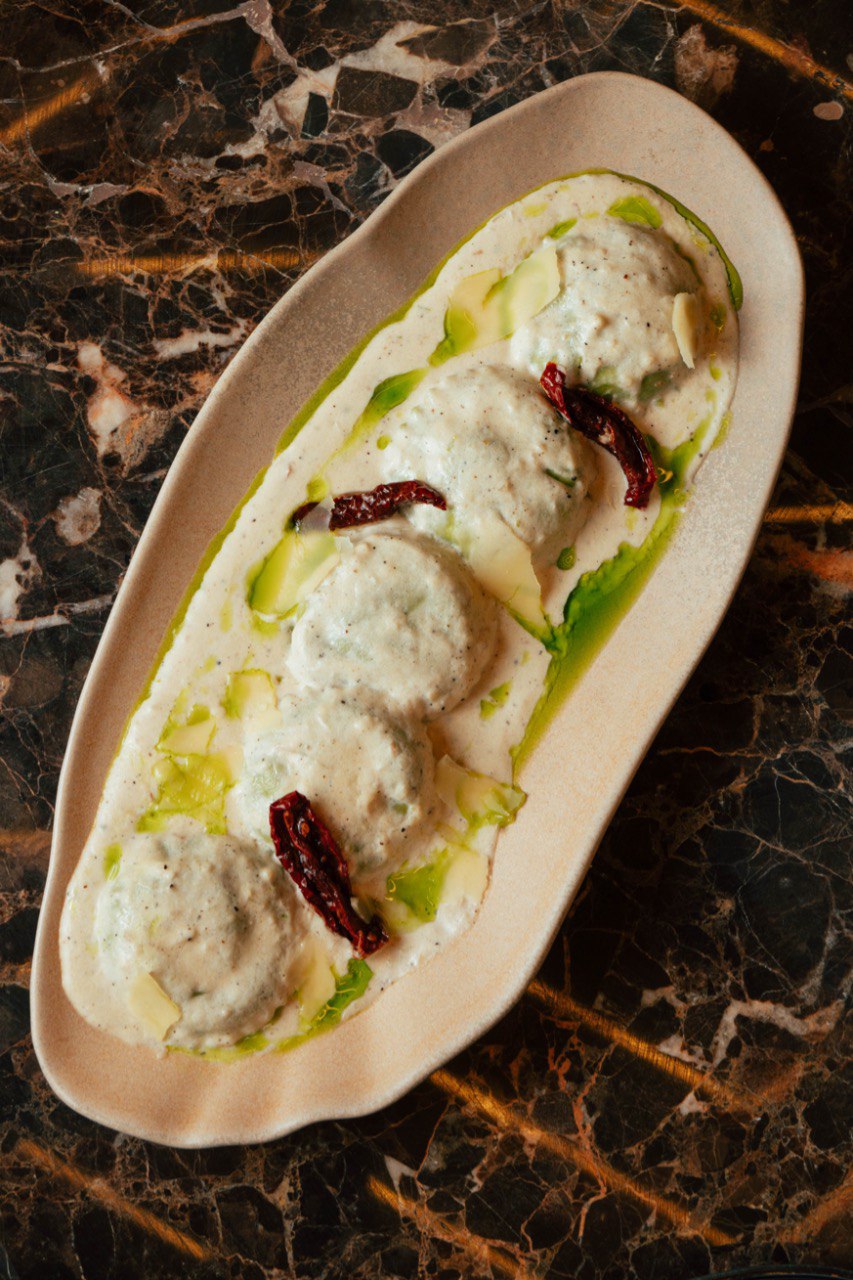 Ravioli crème champignons